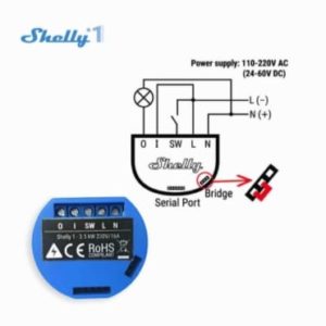 Conexiones del interruptor wifi Shelly 1