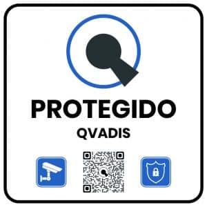 Placa Disuasoria Protegido Qvadis